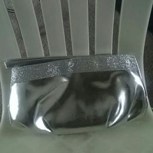 Silver evening bag